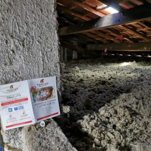 TERCAP réalise l'isolation thermique des combles perdus à Tarbes par soufflage de laine de roche