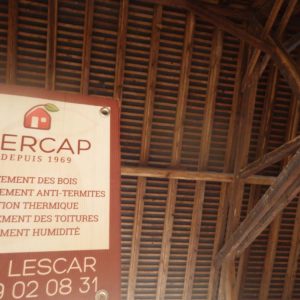 Tercap réalise le traitement d'une charpente contre les vrillettes et les capricornes à Nogueres